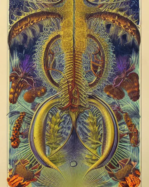 Image similar to o hell yeah poster by Ernst Haeckel and John Birkey