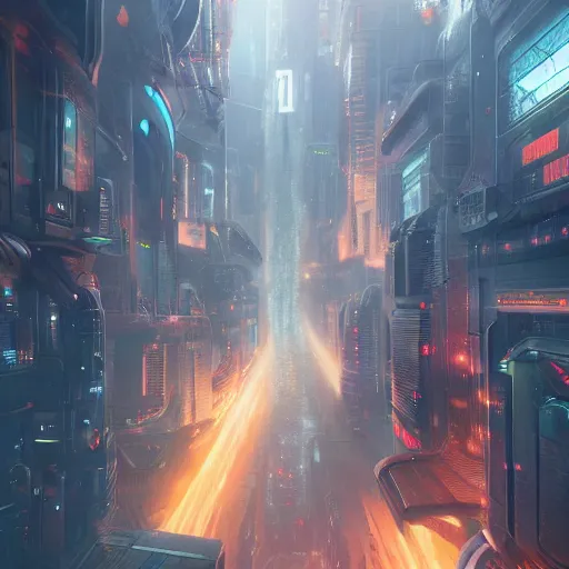 Image similar to sci fi city, 2 0 8 8, octane render / source, detailed, rossdraws, greg rutkowski, 8 k uhd, oil painting