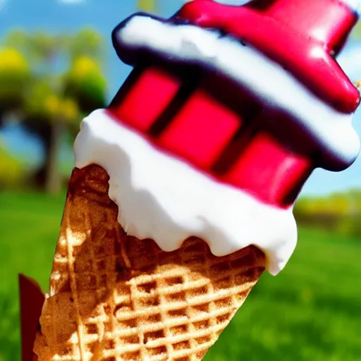 Image similar to freddy kruger as a child's ice cream pop, realistic photography, high detailed