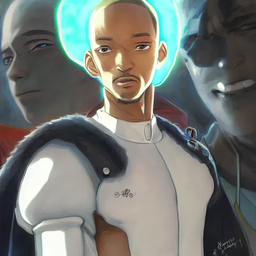 Prompt: anime portrait of an anime Will Smith dressed like One Punch Man by Stanley Artgerm Lau, WLOP, Rossdraws, James Jean, Andrei Riabovitchev, Marc Simonetti, and Sakimichan, trending on artstation