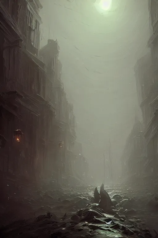 Image similar to lovecraftian, extremely detailed digital art, in the style of greg rutkowski, trending on artstation, 8 k