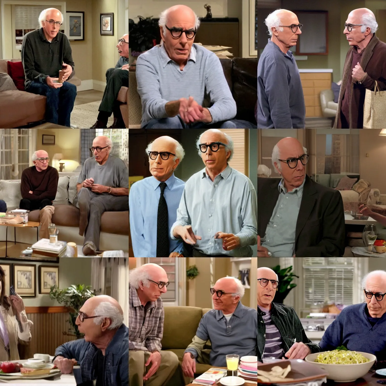 Prompt: a scene from curb your enthusiasm ( tv show )