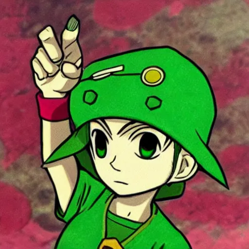Prompt: saria from ocarina of time in one piece style