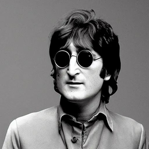 Image similar to john lennon in a lemon