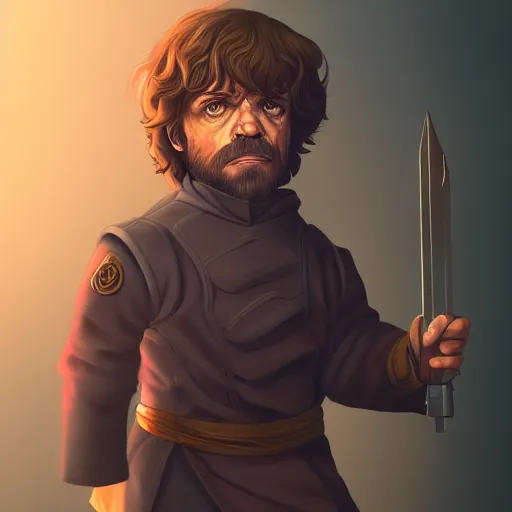 Prompt: George R.R. Martin as Tyrion Lannister, ambient lighting, 4k, anime key visual, lois van baarle, ilya kuvshinov, rossdraws, artstation