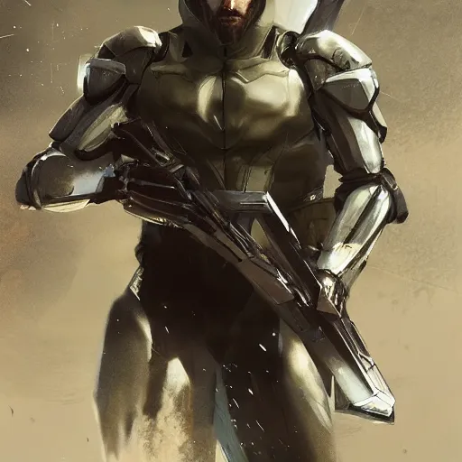 Image similar to Raiden Metal Gear Solid Revengeance,Greg rutkowski, Trending artstation, cinematográfica, digital Art