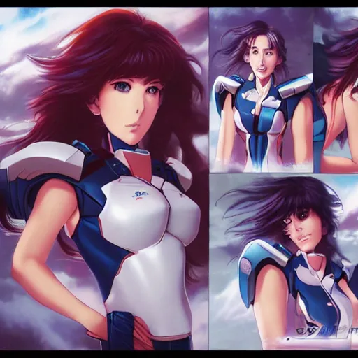 Image similar to An anime portrait of beautiful girl still from robotech 1985 by Stanley Artgerm Lau ,WLOP Rossdraws ,James Jean, Andrei Riabovitchev, Marc Simonetti and Sakimicha , HD 4k
