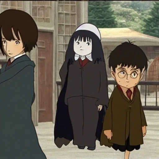 Prompt: A still of harry potter in Spirited Away (2001)