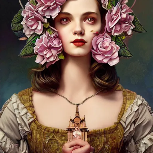 Image similar to lofi ghot victorian portrait, Pixar style, by Tristan Eaton Stanley Artgerm and Tom Bagshaw.