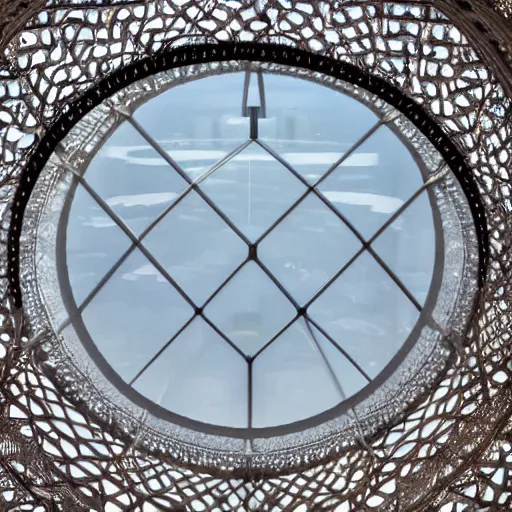 Prompt: the louvre abu dhabi inside of a water droplet