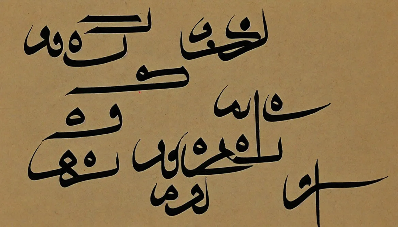 Prompt: Arabic Hangul hybrid script