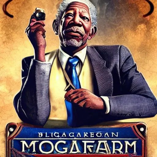 Image similar to morgan freeman in bioshock infinite