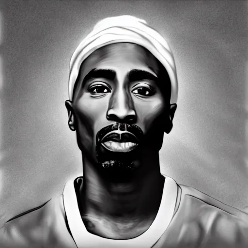 Prompt: tupac shakur, 9 0 years old, photograph realistic