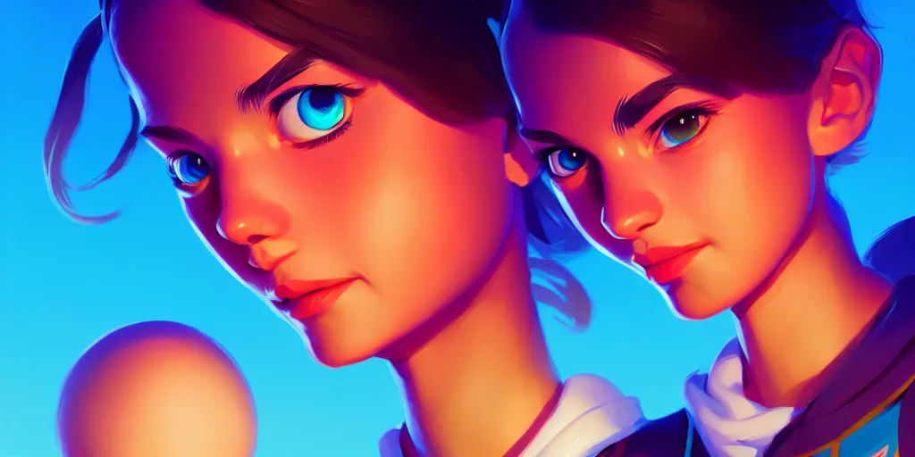 Prompt: low angle portrait of the Xuxa meneguel, tepainting concept Blizzard pixar maya engine on stylized background splash comics global illumination lighting artstation lois van baarle, ilya kuvshinov, rossdraws