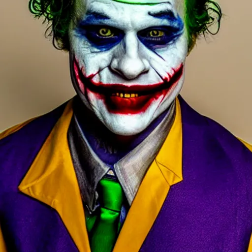 Prompt: jonnah hill as the joker, highly detailed, very beautiful,