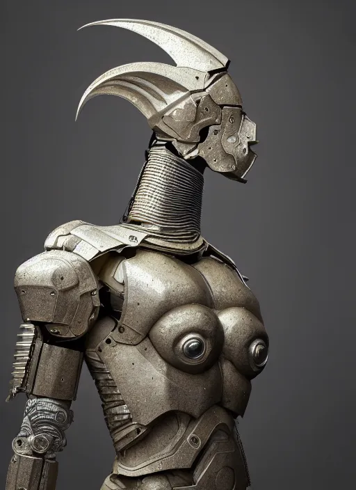 Prompt: hyperrealistic mixed media portrait of an armored humanoid ram creature, stunning 3d render inspired art by Michael Parkes + perfect facial symmetry + dim volumetric lighting, 8k octane beautifully detailed render, post-processing, extremely hyperdetailed, intricate, epic composition, grim yet sparkling atmosphere, cinematic lighting + masterpiece, trending on artstation