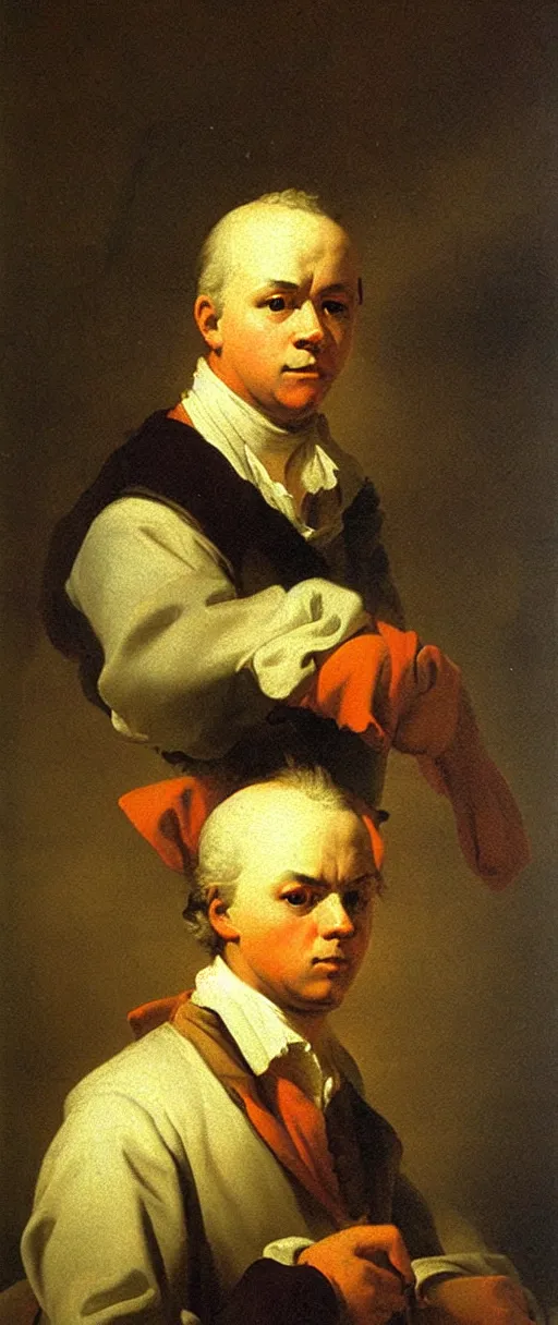 Image similar to Joseph Ducreux expressive portrait. Stunning.