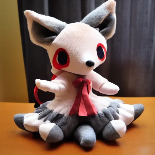 Prompt: cute fumo plush of a foxgirl builder, dramatic, three point lighting