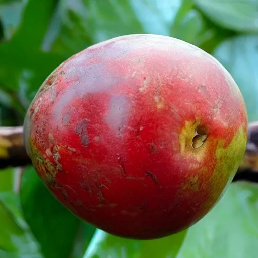 Prompt: an extinct fruit