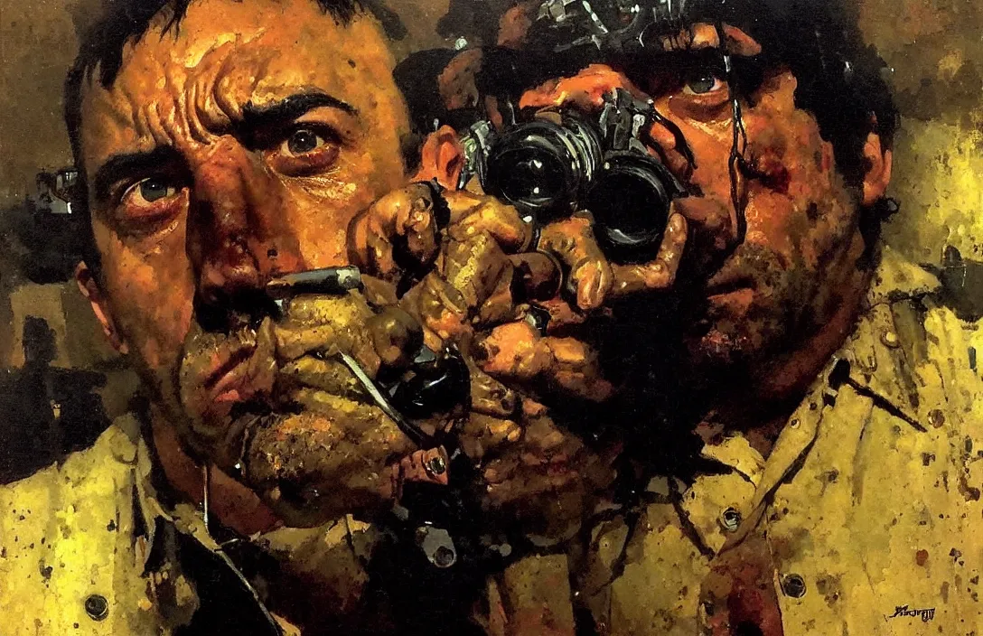 Image similar to portrait of joe rogan!!!!!!!!!!!!!!!!!!!!!!!!!!!, detailed face, detailed painting,, epic lighting, by ilya repin, phil hale and kent williams