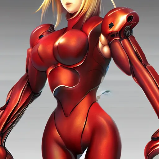 Prompt: Samus Aran Zero Suit Metroid By Protomonkey Art 3d Cgsociety by Artgerm