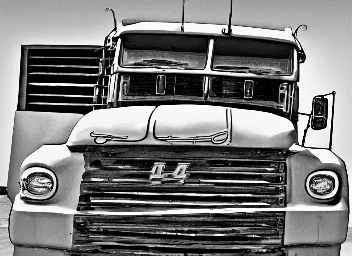 Image similar to cell-shaded picture of a truck,