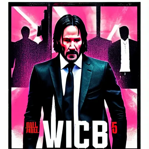 Prompt: john wick 5 movie poster