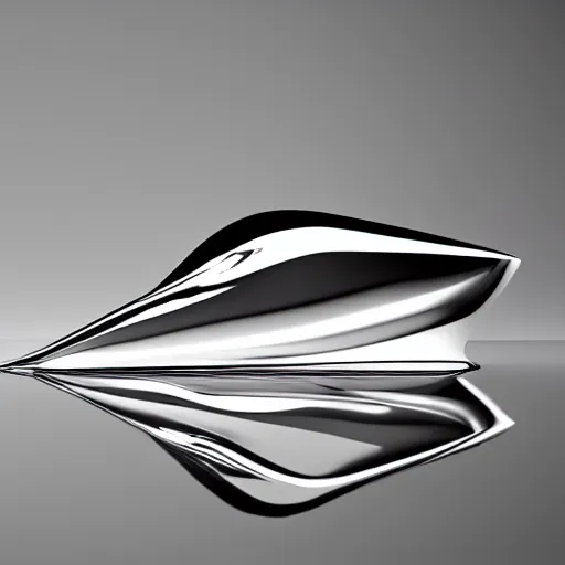 Image similar to a small liquid sculpture as a corvette, viscous, reflective, digital art