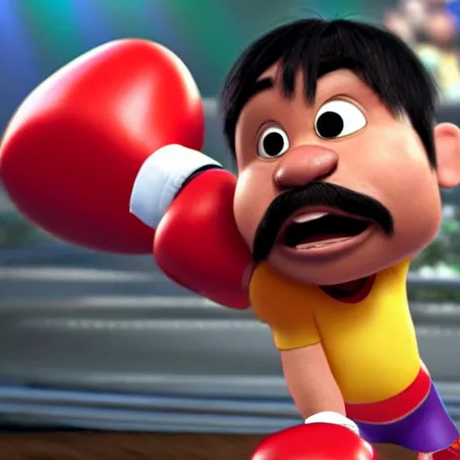 Prompt: manny pacquiao as a pixar disney character from up ( 2 0 0 9 ), unreal engine, octane render, 3 d render, photorealistic