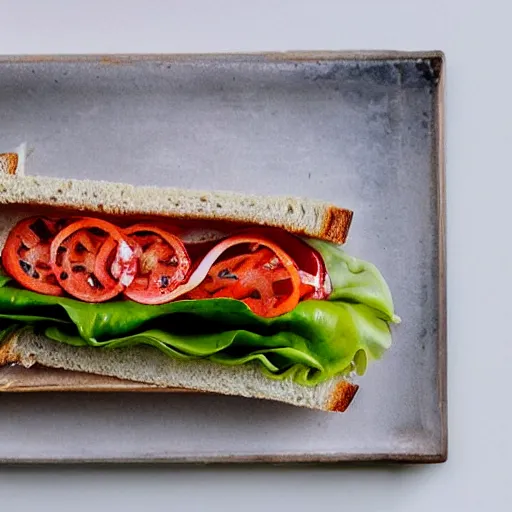 Image similar to photo of a sandwich that looks like elton john