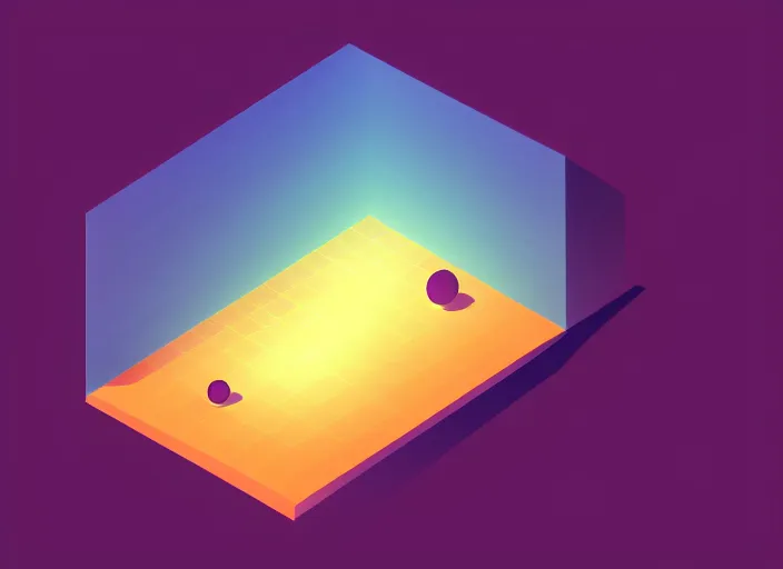 Image similar to an isometric view of a minimalistic illustration of a galaxy, minimalism, artstation, 4 k