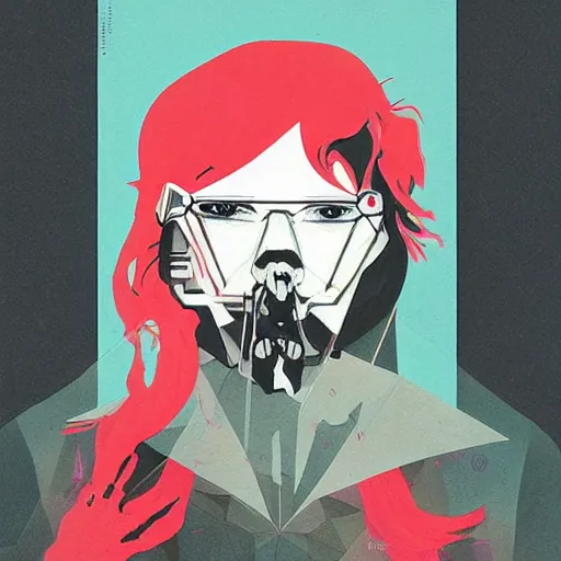 Image similar to Death Stranding profile picture by Sachin Teng, asymmetrical, Organic Painting , Violent, Dark, Powerful, geometric shapes, hard edges, graffiti, street art:2 by Sachin Teng:4