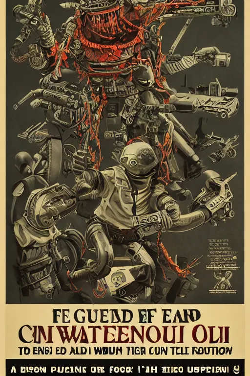 Prompt: a propaganda poster designed to convince people to enlist in the war against cthulu, futuristic, intricate, detailed, trending on artstation