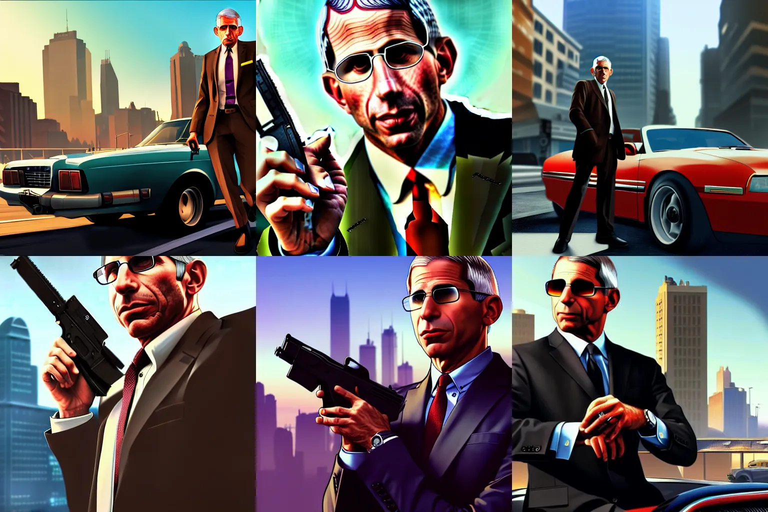 ArtStation - Grand Theft Auto III Era Protagonists - GTA V Style