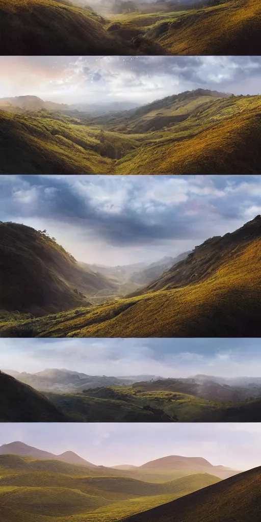 Image similar to a 3 d matte painting of rolling hills made of beautiful skin, dripping wet, landscape painting, photography, highly detailed, hyperrealistic
