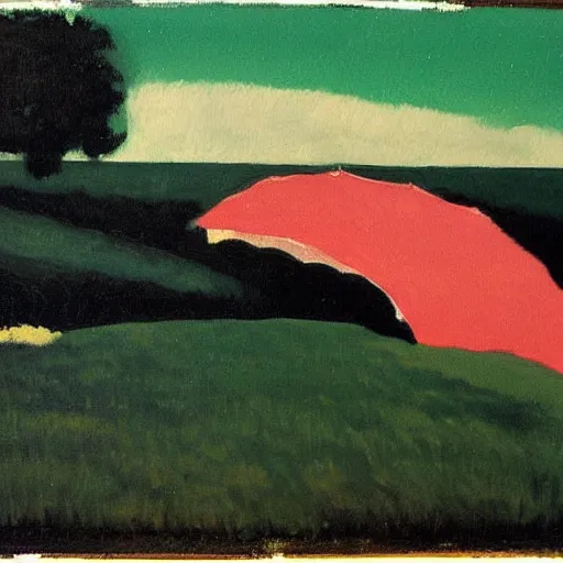 Image similar to a painting in the style of felix vallotton.