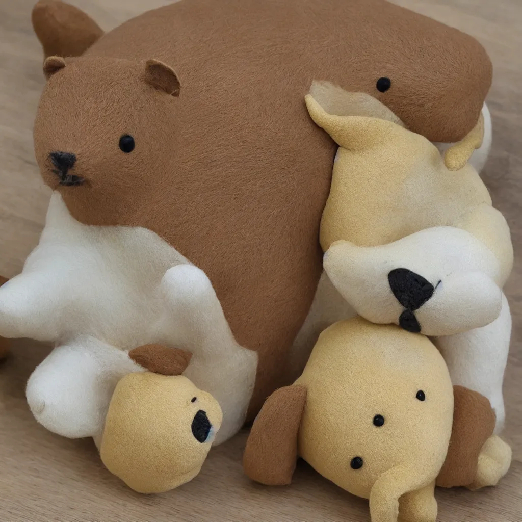 Prompt: capybara plushie