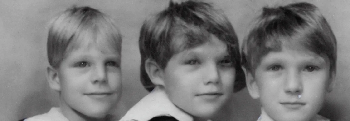 Prompt: photo of a blond boy age 10.