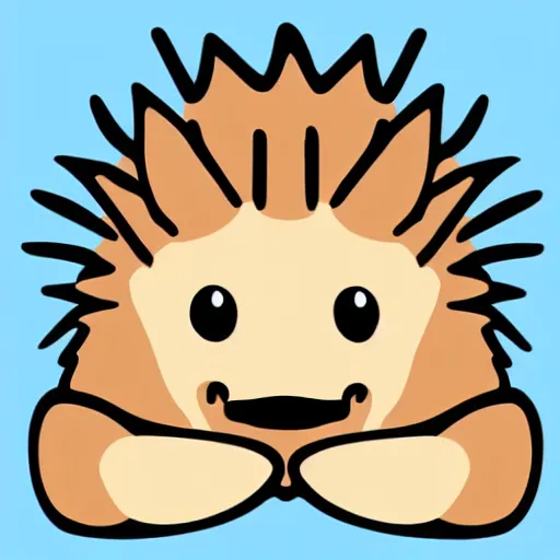 Image similar to cute adorable hedgehog sideview vector art