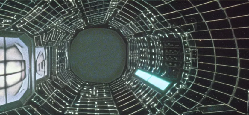 Image similar to film still from 2 0 0 1 : a space odyssey ( 1 9 6 8 ) in the style of cronenberg, super panavision 7 0 lenses, 6 5 mm ( eastman 5 0 t 5 2 5 1 )