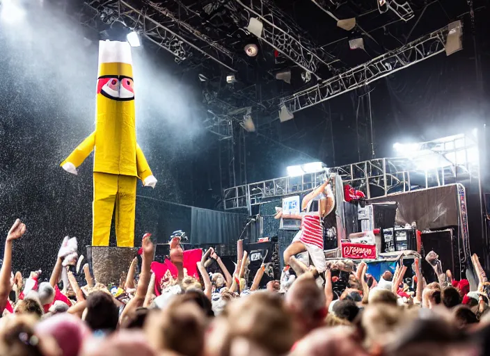 photo still of 4 0 foot tall brawny paper towel man on Stable