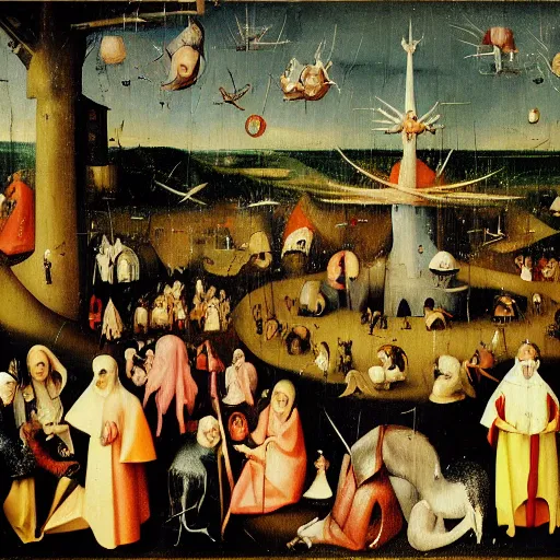 Prompt: 3 d hieronymus bosch paintings