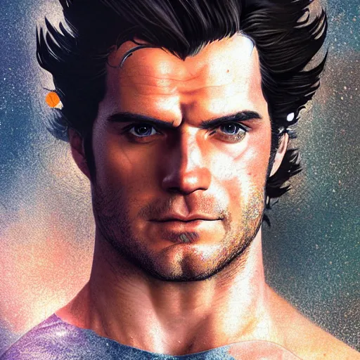 Prompt: henry cavill as goku, au naturel, hyper detailed, digital art, trending in artstation, cinematic lighting, studio quality, smooth render, unreal engine 5 rendered, octane rendered, art style by klimt and nixeu and ian sprigger and wlop and krenz cushart