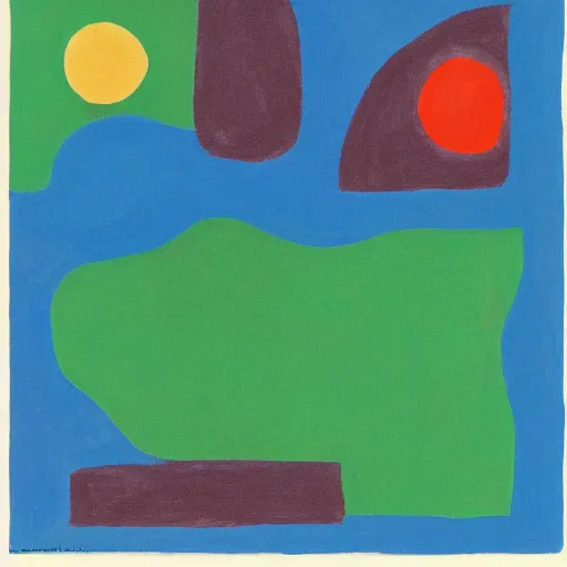 Image similar to dragon by etel adnan