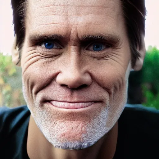 Image similar to jim carrey from an alternate universe, detailed face