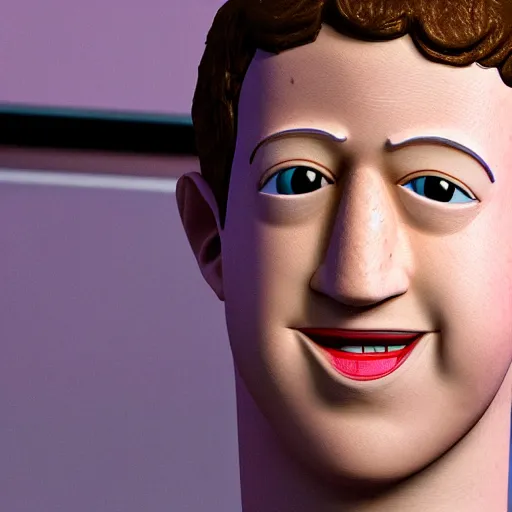 Image similar to 3d render of emoji that looks like mark zuckerberg