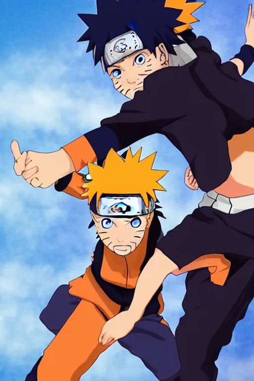 Image similar to Naruto flipping you off with both hands