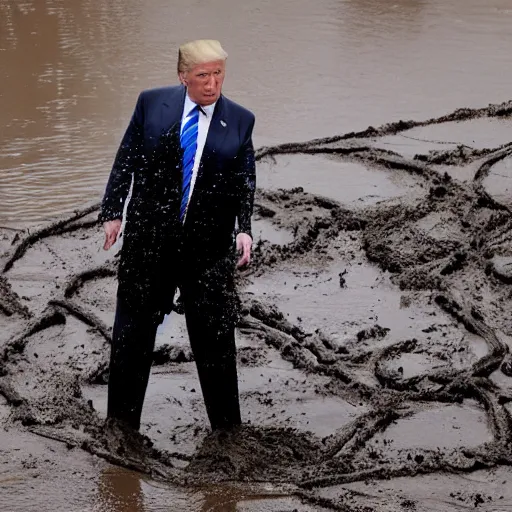 Image similar to trump play in mud