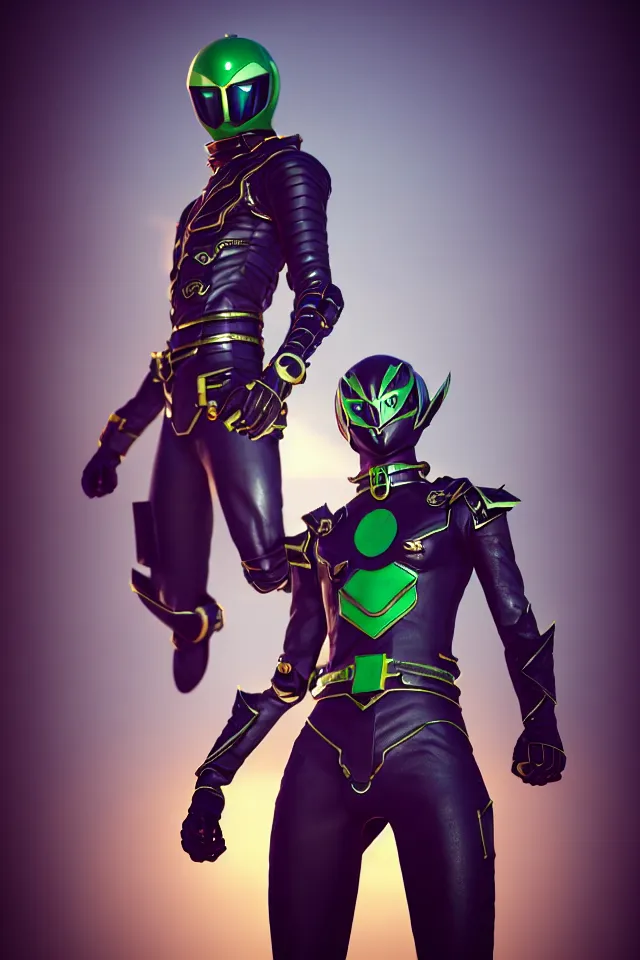 Prompt: kamen rider big belt hero sction pose, full body portrait, human structure bee concept art, human anatomy, intricate detail, hyperrealistic art and illustration by irakli nadar and alexandre ferra, blurry and sharp focus, on future tokyo night rooftop, unreal 5 engine highlly render, global illumination