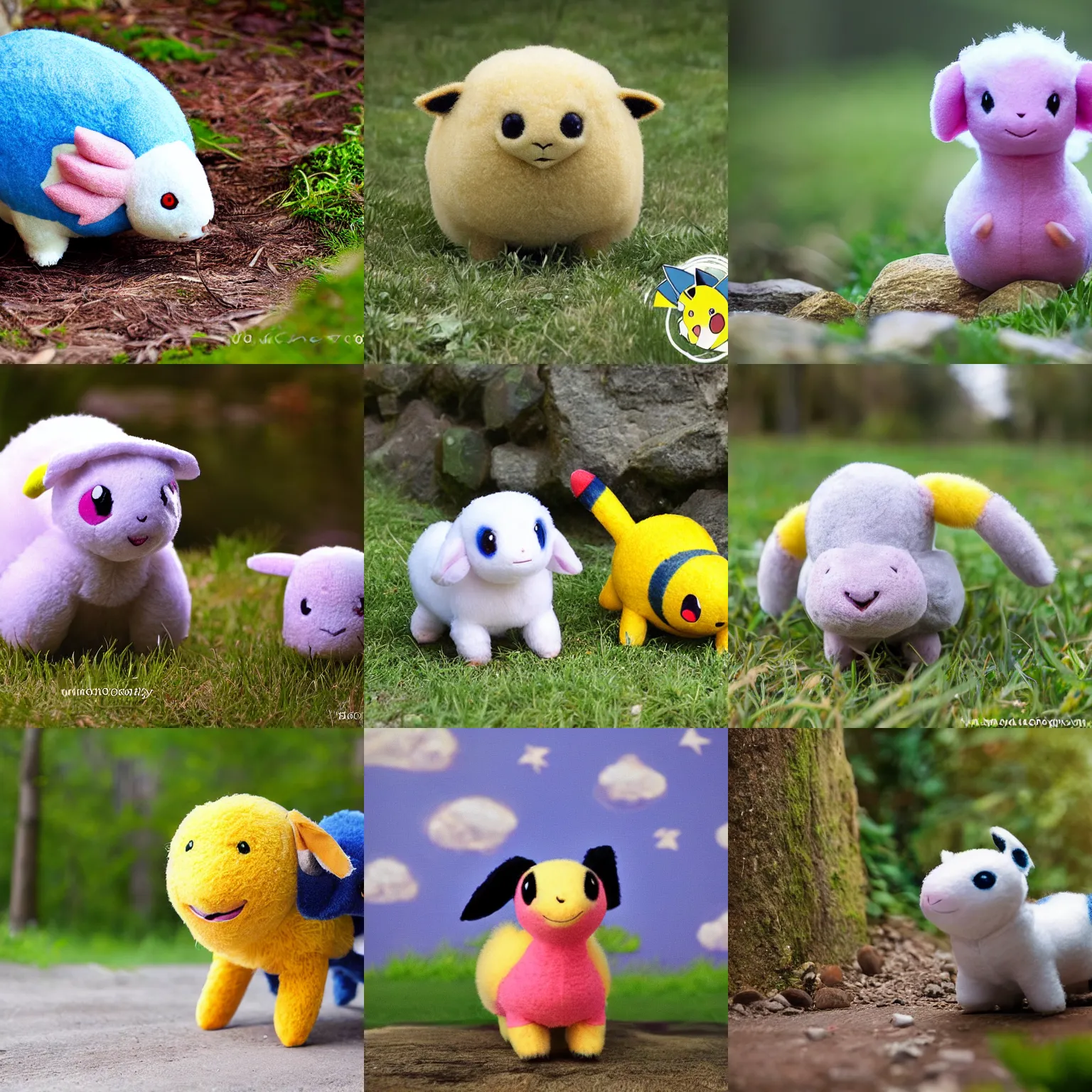 Prompt: The pokemon mareep as a real life animal, nature photography, outdoors